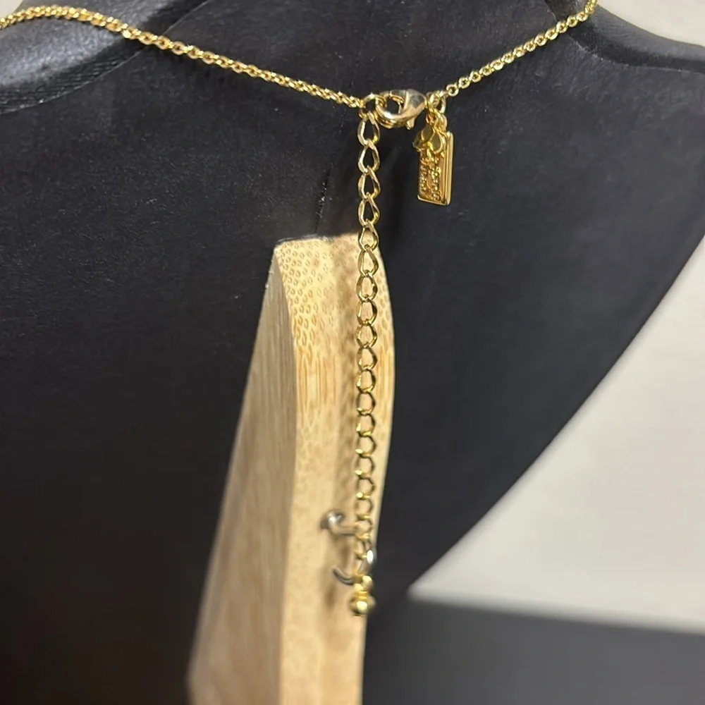 Kate Spade Initial A One In A Million Corcle Dainty Pendant Gold Tome Necklace